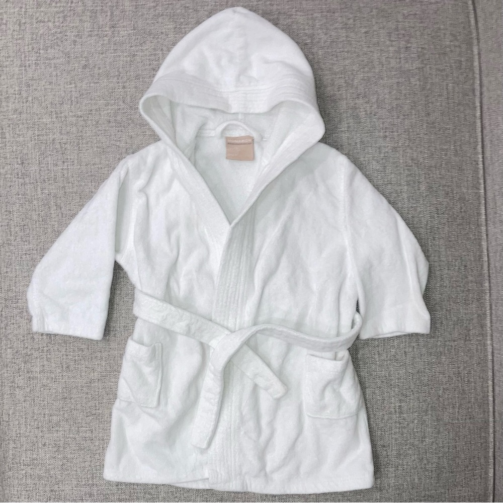 Monarch child small (see measurements) 100% cotton terry velour robe EUC
